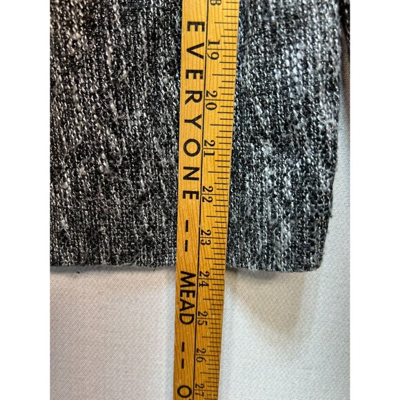 Mossimo Women's Tweed One Button Blazer Long Sleeve Size 10 Black Silver - Picture 9 of 12